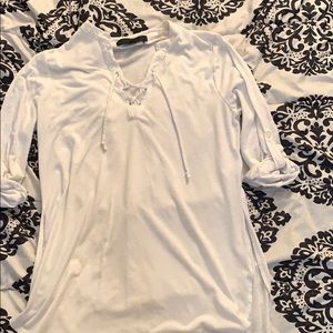 White mini dress